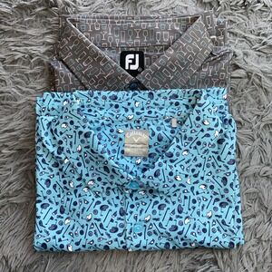 Footjoy/ Callaway Men's Sz 2XL Golf Performance Martini/ Golf AOP Polo